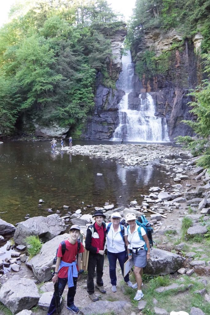 Painting waterfalls in the Adirondacks - OutdoorPainter.com