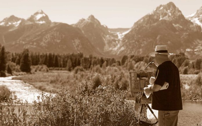 Plein air painting - Chuck Marshall, OutdoorPainter.com