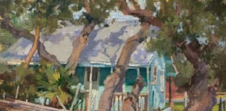 Plein air oil painting - OutdoorPainter.com