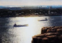 Kelly Kane’s Pick of the Week: Sunlight on the Hudson River Plein air painting - Joseph McGurl