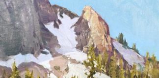 En plein air painting