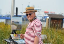 Paint the Peninsula a Success (Despite Smoke and Ash) Painting en plein air - art events