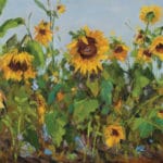 Plein air oil painting