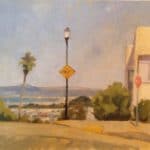 Plein air oil painting