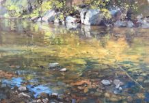 Kelly Kane’s Pick of the Week: Trout Pool Plein air landscape paintings