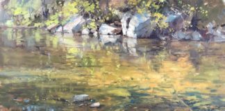 Plein air landscape paintings