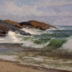 Plein air oil painting