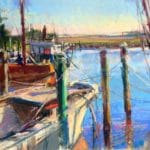 Pastel plein air painting