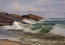 Kelly Kane’s Pick of the Week: Warren’s Beach Plein air oil painting - Don Demers - OutdoorPainter.com