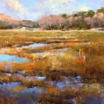 Plein air pastel painting