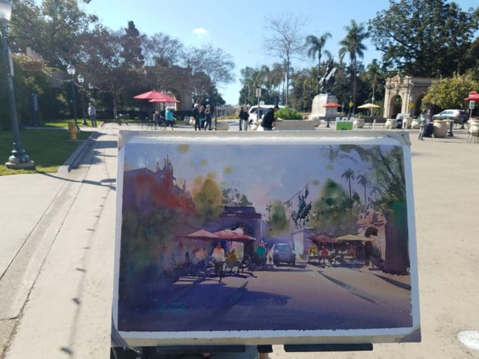 how to paint with watercolor Keiko Tanabe On Location How to paint with watercolor - OutdoorPainter.com