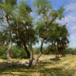 Plein air pastel painting