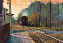 En Train Air - plein air painting trip