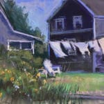 Plein air pastel paintings