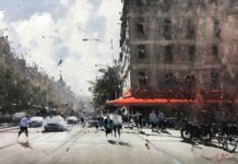 Plein Air Artists: Better Together Plein Air Magazine - Joseph Zbukvic watercolor painting - OutdoorPainter.com