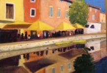 6 Ways to Silence Your Inner (Art) Critic Landscape painting by Anne Dinkelspeil