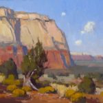 Jim Wodark, “Twisted Tree Trail,” 2017, oil, 10 x 12 in., Private collection, Plein air