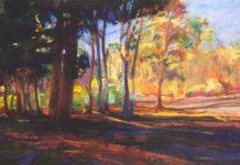 Molly Lipsher, “Into the Light,” 2011, pastel, 24 x 36 in., Private collection, Studio