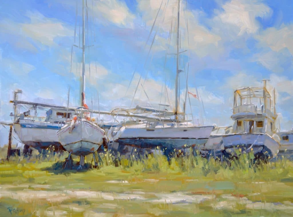 Boat Yard by Robert Rohm