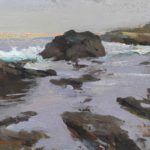 Hsin-Yao Tseng, “Carmel Coast 2,” 2017, oil, 9 x 12 in., Collection the artist, Plein air