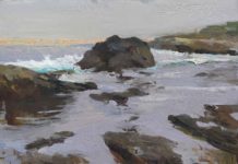 Kelly Kane’s Pick of the Week: Carmel Coast 2 Hsin-Yao Tseng, “Carmel Coast 2,” 2017, oil, 9 x 12 in., Collection the artist, Plein air