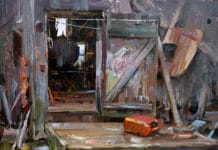 Kelly Kane’s Pick of the Week: Boat Builders Entry Mitch Baird, “Boat Builders Entry,” 2018, oil, 11 x 14 in., Collection the artist, Plein air