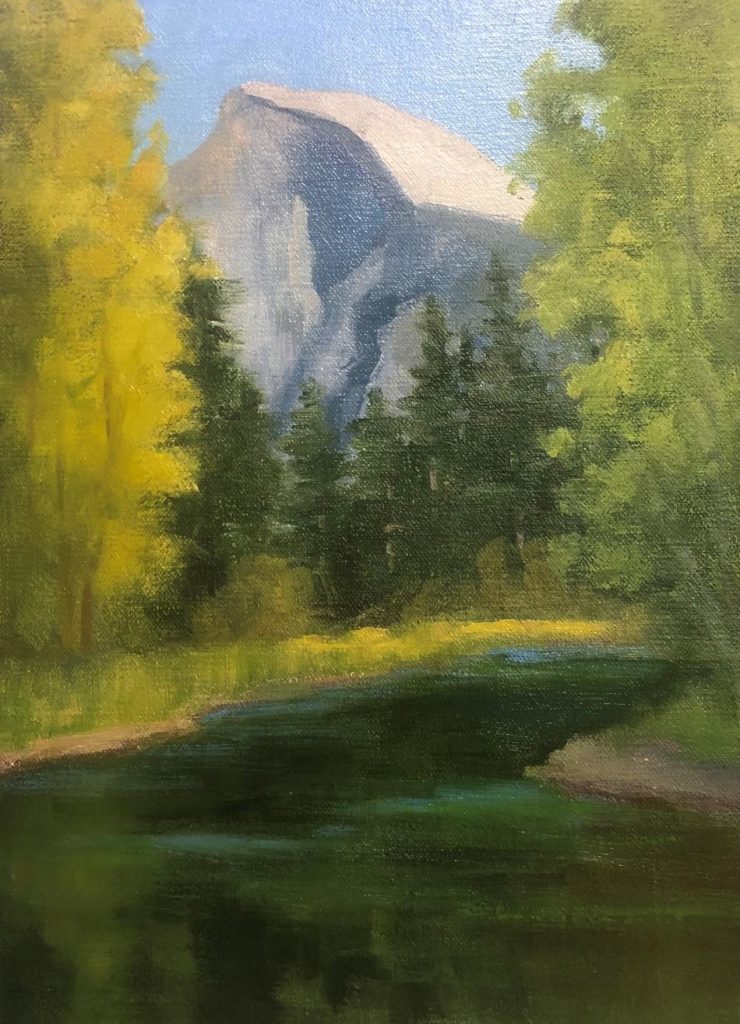 Yosemite landscape painting