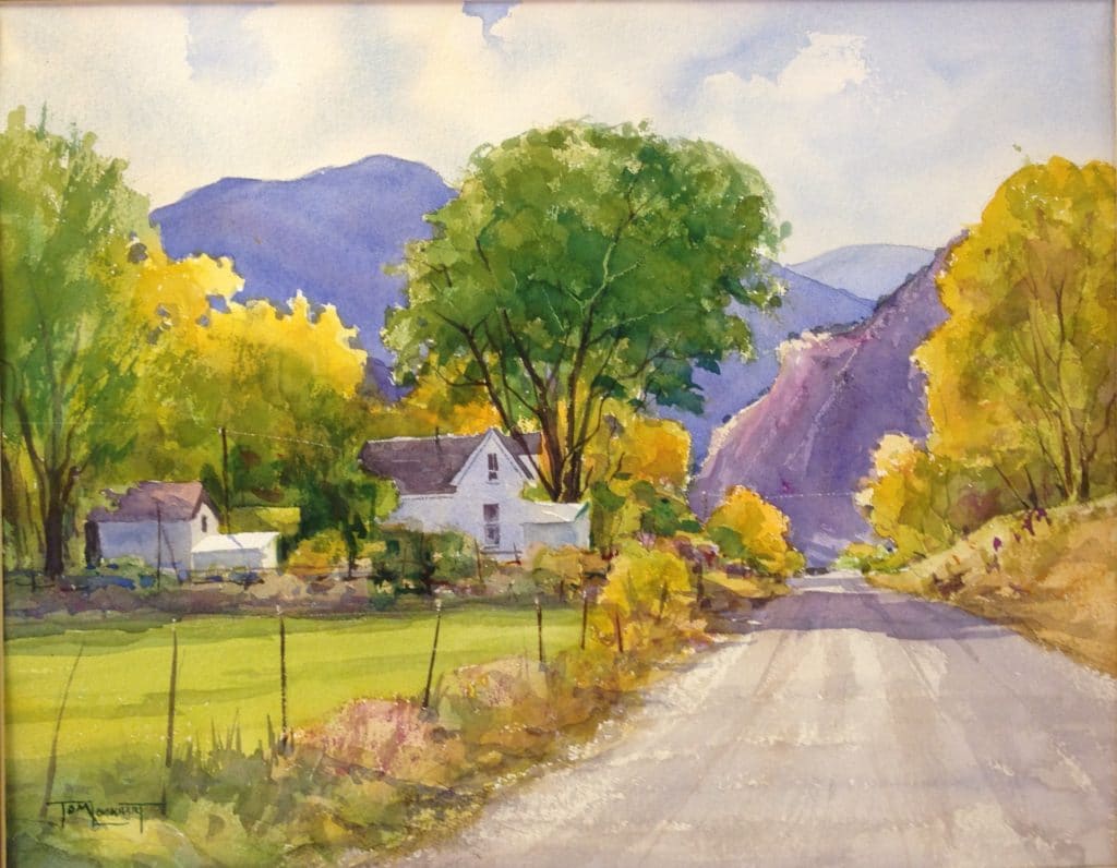 Tom Lockhart, “High Light in Late Summer,” watercolor, 11 x 14 in.