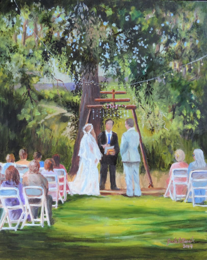 Painting a wedding en plein air - OutdoorPainter.com