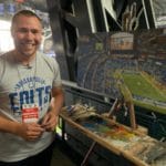 Artist Paints Live at Colts Football Game Artist Paints Live at Colts Football Game