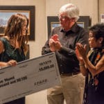 The Laguna “Best in Show” Goes To… Jane Hunt, accepting the Best in Show award