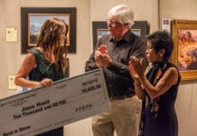 The Laguna “Best in Show” Goes To… Jane Hunt, accepting the Best in Show award