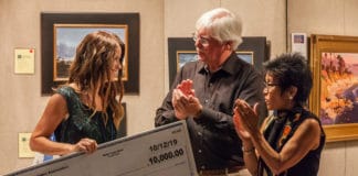 Jane Hunt, accepting the Best in Show award