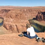 Amery Bohling, painting the Grand Canyon en plein air