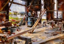 Kelly Kane’s Pick of the Week: Boat Builders Shop Mitch Baird, “Boat Builders Shop,” 2017, oil, 16 x 20 in., Private collection, Plein air