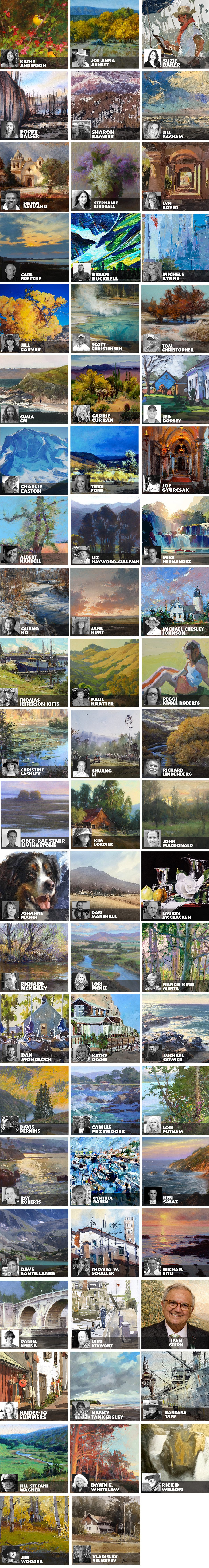 Plein Air Convention 2020 faculty