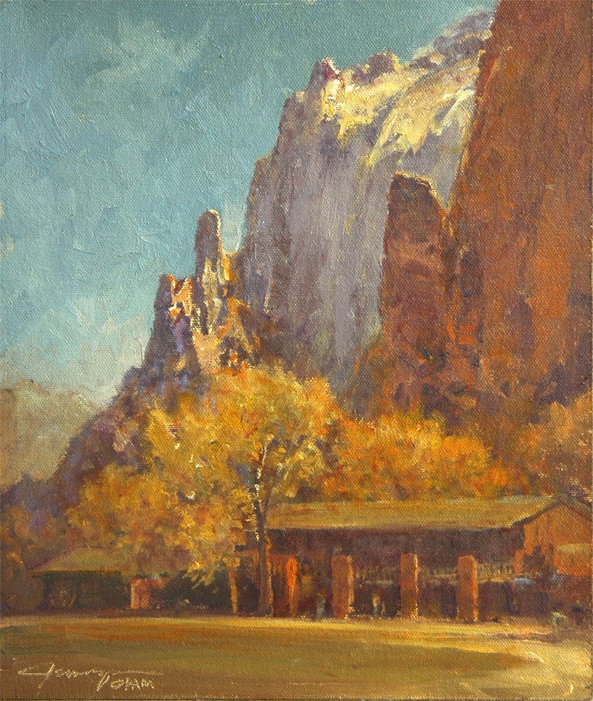 William Scott Jennings, "The Zion Lodge," 12 x 10