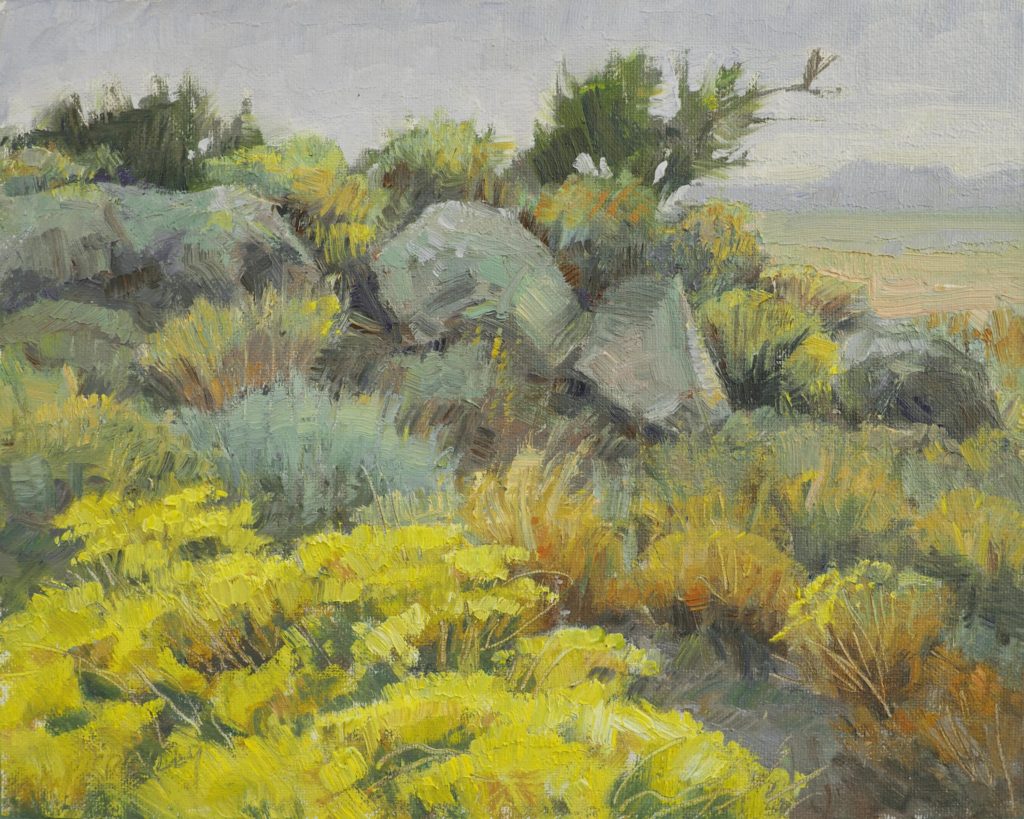 Kath Reilly, “Monsoon Day,” oil,  8 x 10 in.