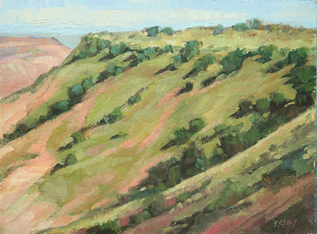 Kath Reilly, “Tawa Point,” oil, 9 x 12 in.