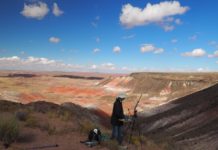 Painting the Petrified Forest Plein air painting - Petrified Forest - OutdoorPainter.com