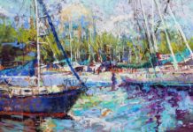 Kelly Kane’s Pick of the Week: Morning at Back Creek — Eastport Pastel plein air paintings - Maria Marino - OutdoorPainter.com