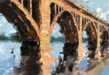 Kelly Kane’s Pick of the Week: Key Bridge Arches Kim VanDerHoek, “Key Bridge Arches,” 2018, oil, 11 x 14 in., Private collection, Studio from plein air studies