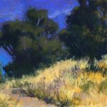 Terri Ford, “California Gold,” 2018, pastel, 6 x 12 in., Available from artist, Plein air