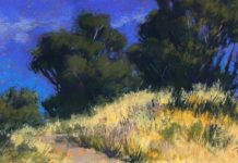 Kelly Kane’s Pick of the Week: California Gold Terri Ford, “California Gold,” 2018, pastel, 6 x 12 in., Available from artist, Plein air