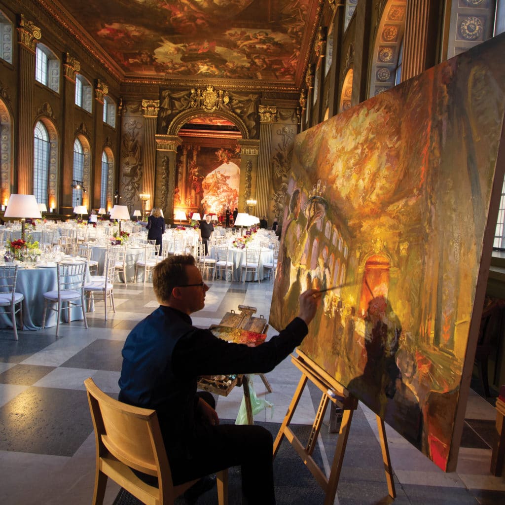 Painting on Location - Painted Hall, London