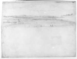 sketch by Frederic Edwin Church