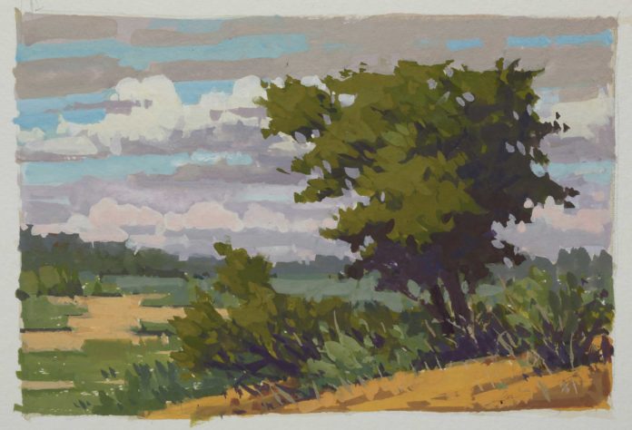 Plein air landscape painting - Paul Kratter - OutdoorPainter.com