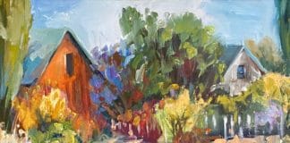 Painting outdoors - Carrie Curran