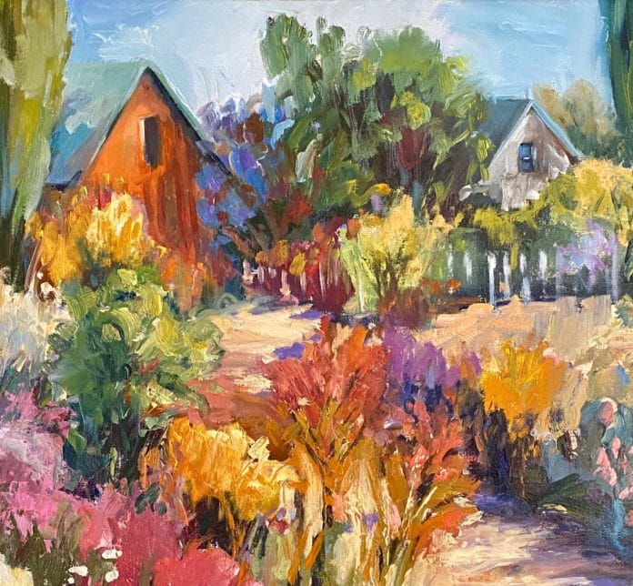 Painting outdoors - Carrie Curran