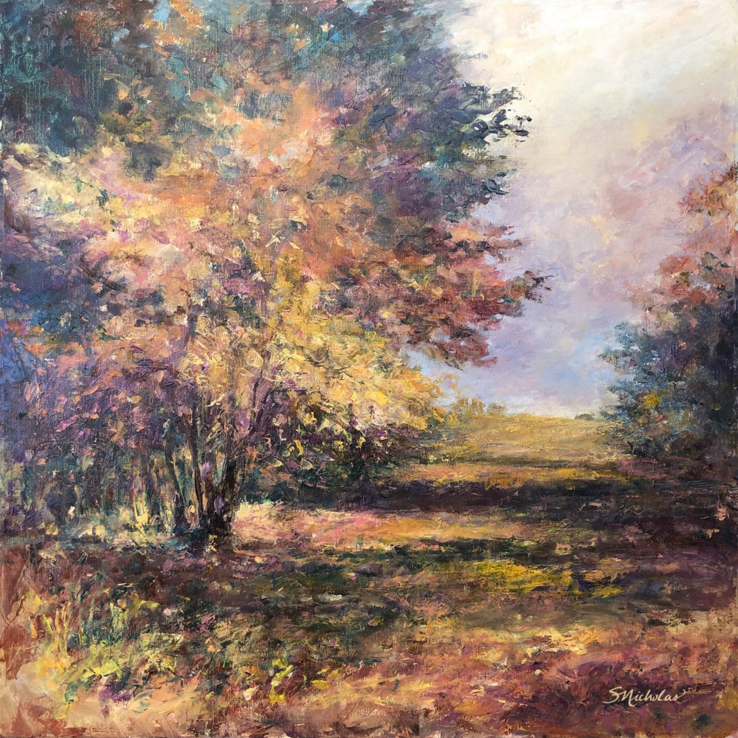 Painting plein air - Susan Nicholas Gephart - On the Hillside